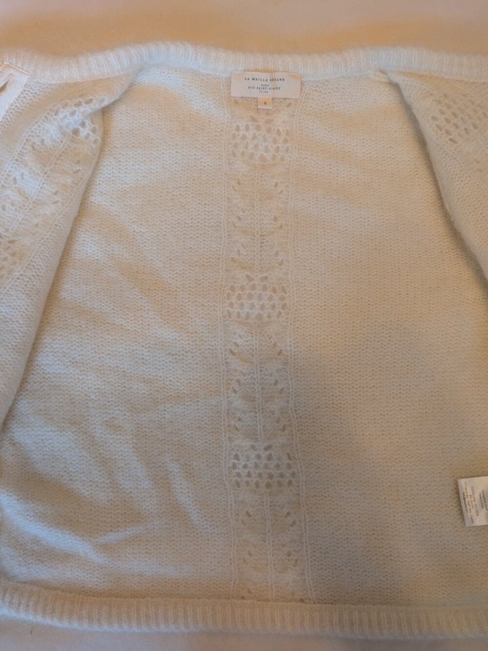 Sezane Evy Cardigan Ecru - Size S - Picture 5 of 6
